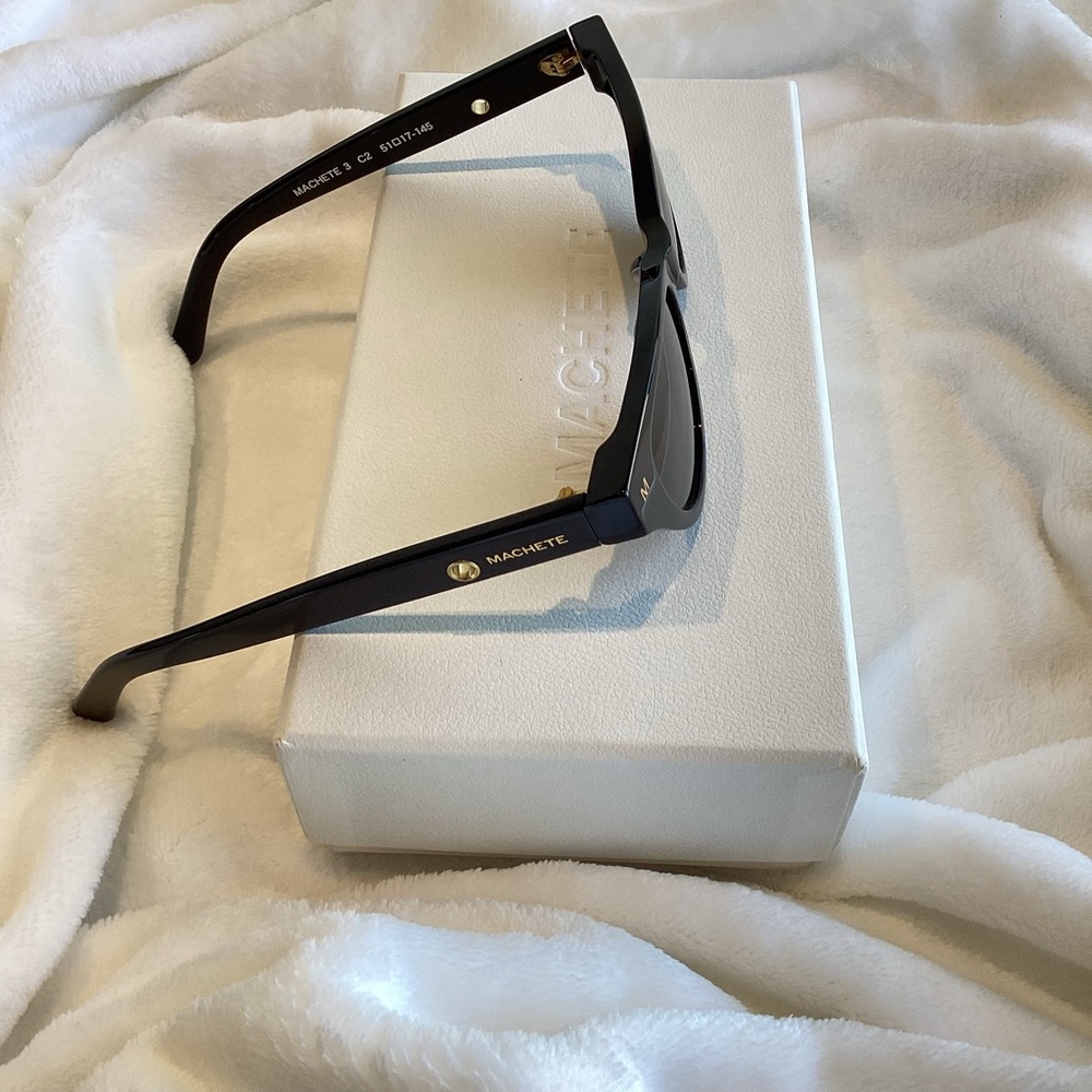 Machete Suzy Sunglasses Black Cat Eye NEW Anthropologie - Picture 9 of 16